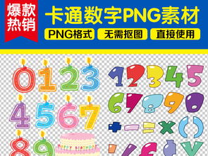 卡通數(shù)字立體周年慶海報設(shè)計素材與PSD模板